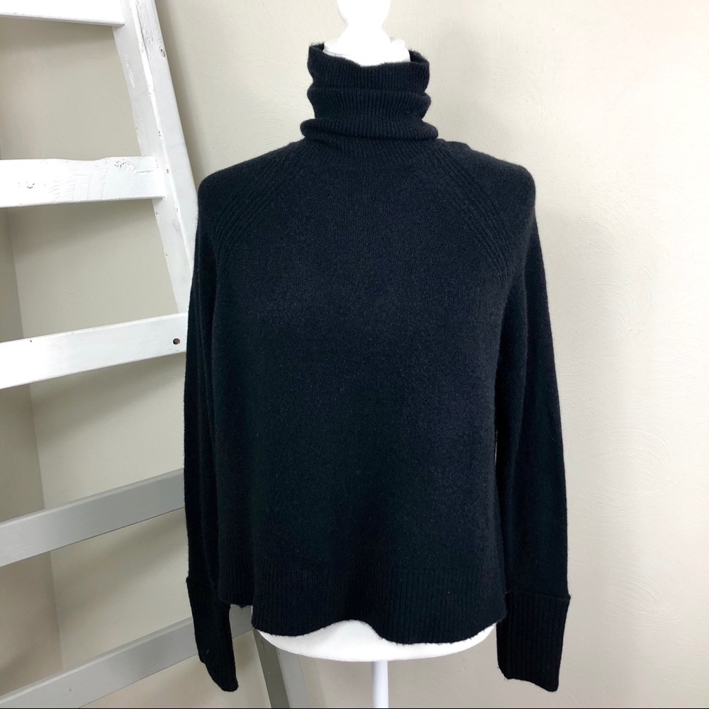 JCREW Turtleneck Sweater Raglan Wool Alpaca Blend - Picture 2 of 9